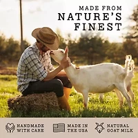 Lovery - Handmade Goat Milk Soap Made in USA with Organic Shea Butter - Goats Milk Soap Bars - Oatmeal, Eucalyptus Lavender, Patchouli Sandalwood Bar - All Natural Soap Bar, 3 Pack