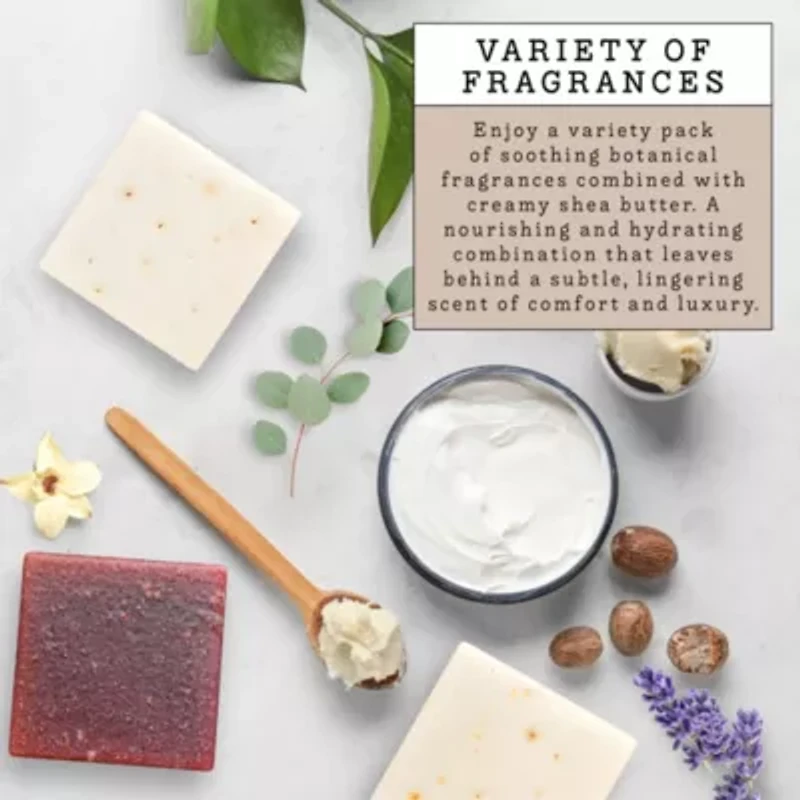 Lovery - Handmade Goat Milk Soap Made in USA with Organic Shea Butter - Goats Milk Soap Bars - Eucalyptus Lavender, Moroccan Vanilla, Hydrangea Rose - Oatmeal Soap Bar - All Natural Soap Bar, 3 Pack