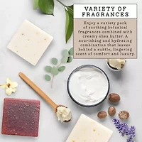 Lovery - Handmade Goat Milk Soap Made in USA with Organic Shea Butter - Goats Milk Soap Bars - Eucalyptus Lavender, Moroccan Vanilla, Hydrangea Rose - Oatmeal Soap Bar - All Natural Soap Bar, 3 Pack