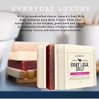Lovery - Handmade Goat Milk Soap Made in USA with Organic Shea Butter - Goats Milk Soap Bars - Eucalyptus Lavender, Moroccan Vanilla, Hydrangea Rose - Oatmeal Soap Bar - All Natural Soap Bar, 3 Pack