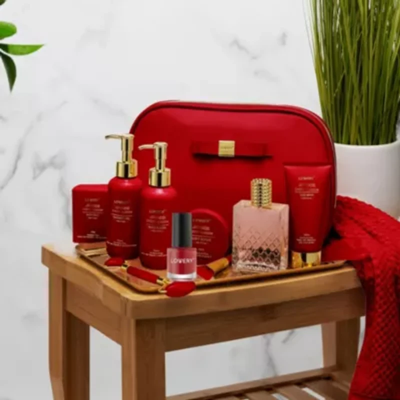 Lovery Japanese Cherry Blossom Beauty Body Care - 11Pc Cosmetic Bag Set