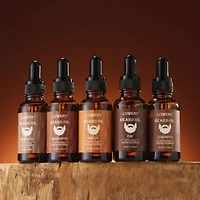 Lovery Mens Beard Oil Gift Set - 5Pc Beard Oils with Argan and Jojoba