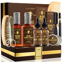 Lovery LoveryMEN Beard Care Kit - 12pc Mens Grooming Gift Set