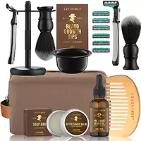 Lovery LoveryMEN Ultimate Beard Shaving Kit - 17pc Men's Grooming Gift Set