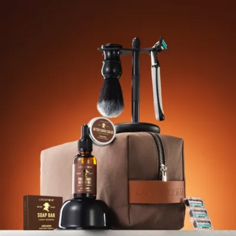 Lovery LoveryMEN Ultimate Beard Shaving Kit - 17pc Men's Grooming Gift Set
