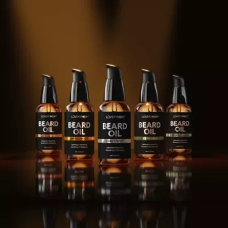 Lovery LoveryMen Deluxe Beard Oils - 5pc Beard Softener Grooming Gift Set