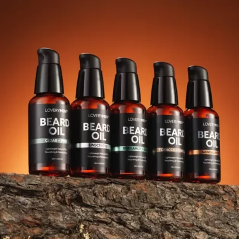 Lovery LoveryMen Deluxe Beard Oils - 5pc Beard Softener Grooming Gift Set