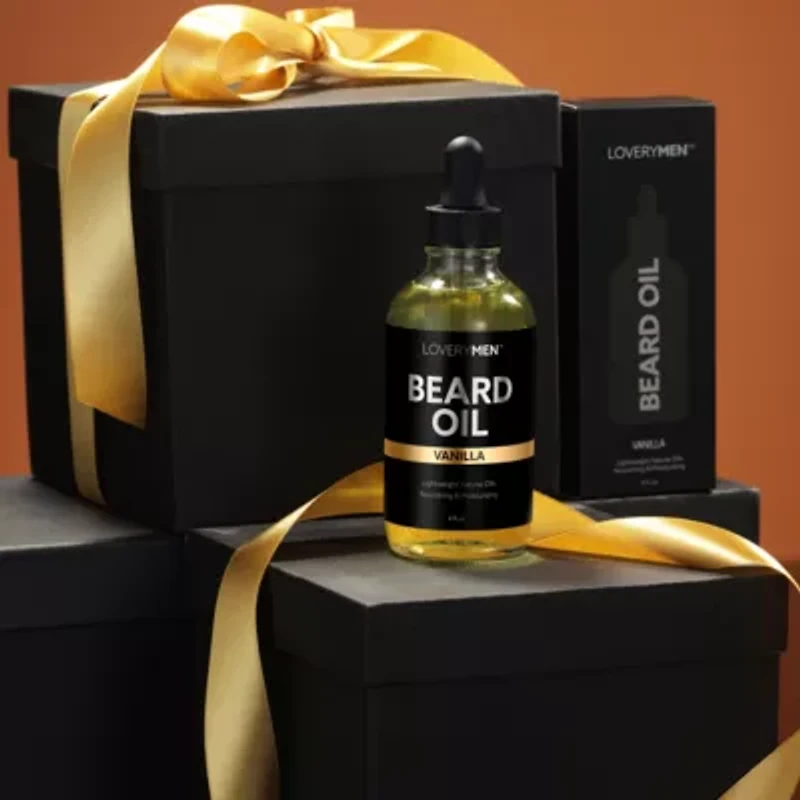 Lovery LoveryMen Vanilla Beard Oil for Men - 4oz All Natural Mens Beard Oil