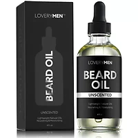Lovery LoveryMen Unscented Beard Oil - 4oz Nourishing & Moisturizing Natural Oil