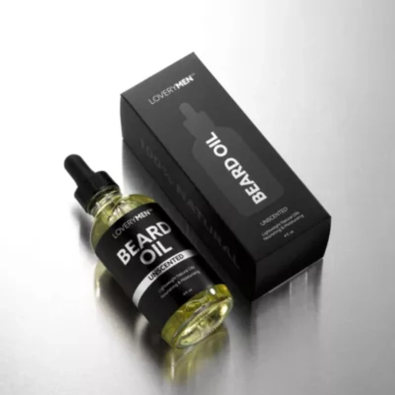 Lovery LoveryMen Unscented Beard Oil - 4oz Nourishing & Moisturizing Natural Oil