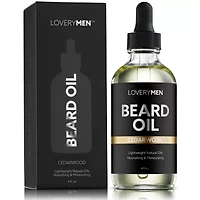 Lovery LoveryMen Cedarwood Beard Oil - 4oz Nourishing & Moisturizing Natural Oil