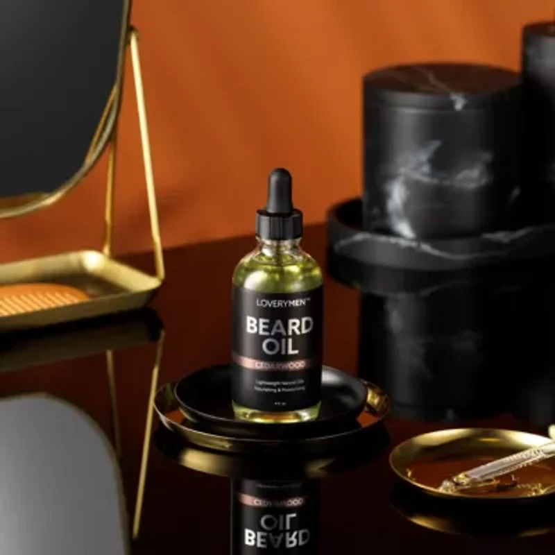 Lovery LoveryMen Cedarwood Beard Oil - 4oz Nourishing & Moisturizing Natural Oil
