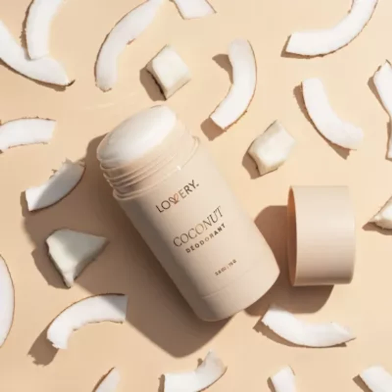 Lovery Coconut Aluminum Free Deodorant Stick -2.6oz 24 Hour Odor Control