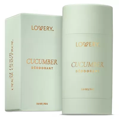 Lovery Cucumber Deodorant Aluminum Free Stick - 2.6oz 24 Hour Odor Control