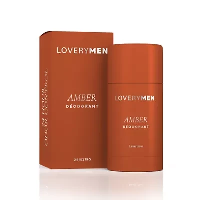 Lovery Amber Aluminum Free Deodorant Stick - 2.6oz 24 Hour Odor Control