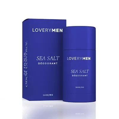 Lovery Sea Salt Aluminum Free Deodorant Stick - 2.6oz 24 Hour Odor Control