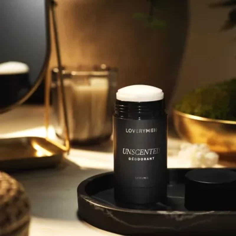 Lovery Mens Unscented Anti-Perspirant Deodorant Stick - 2.6oz Aluminum Free