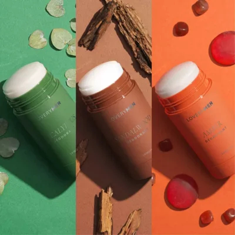 Lovery Mens Anti-Perspirant Deodorant Stick -3Pc Aluminum Free Deodorants