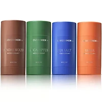 Lovery Sea Salt, Eucalyptus, Amber, Sandalwood Anti-Perspirant Deodorant Sticks - 4pc Gift Set