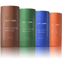 Lovery Sea Salt, Eucalyptus, Amber, Sandalwood Anti-Perspirant Deodorant Sticks - 4pc Gift Set