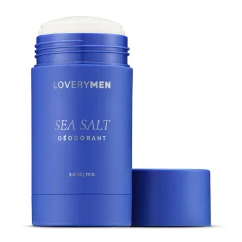 Lovery Sea Salt, Eucalyptus, Amber, Sandalwood Anti-Perspirant Deodorant Sticks - 4pc Gift Set