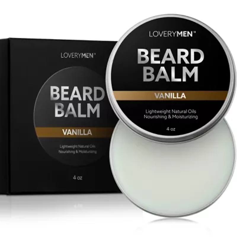 Lovery LoveryMen Vanilla Beard Balm - 4oz Beard Cream & Softener
