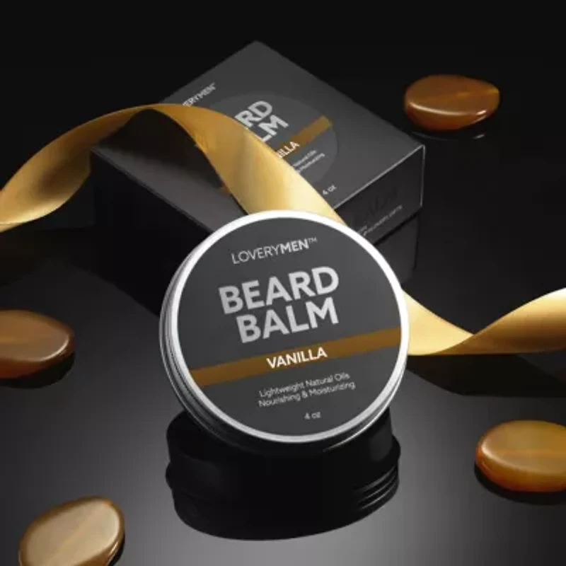 Lovery LoveryMen Vanilla Beard Balm - 4oz Beard Cream & Softener