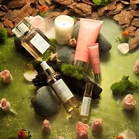 Lovery Rose Blossom Bath and Body Care Fragrance Set, 8pc. Luxury Gift Set with Cosmetic Bag