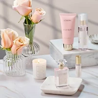 Lovery Wild Rose Bath and Body Care Fragrance Set, Luxury Gift Set with Soy Candle and more