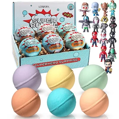 Lovery 12-Pc. Superhero Bath Bombs Gift Set with Surprise Toy