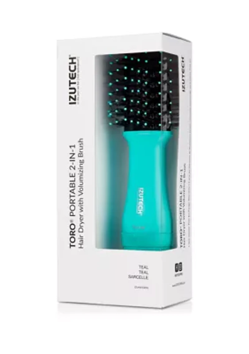 Portable 2-in-1 Hair Dryer With Volumizing Brush