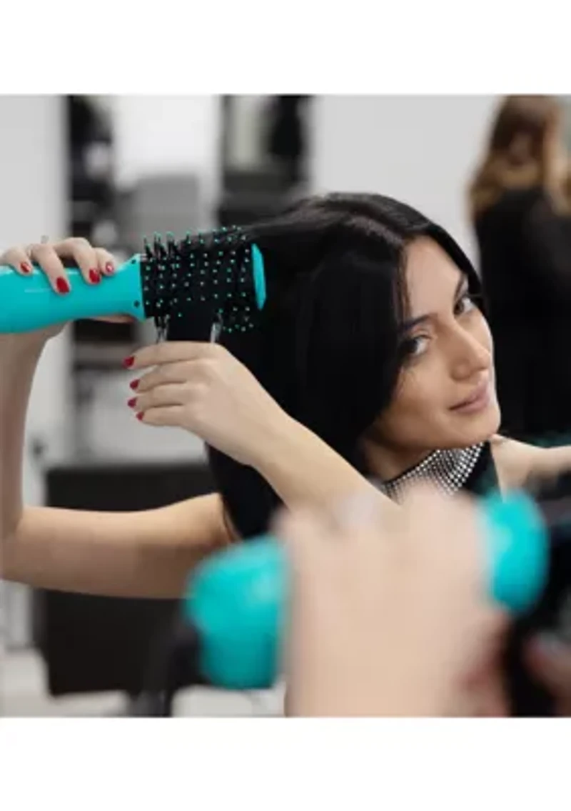 Portable 2-in-1 Hair Dryer With Volumizing Brush
