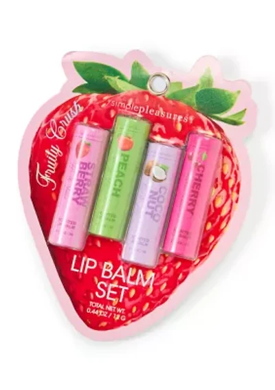 4-Piece Chunky Lip Balm Set