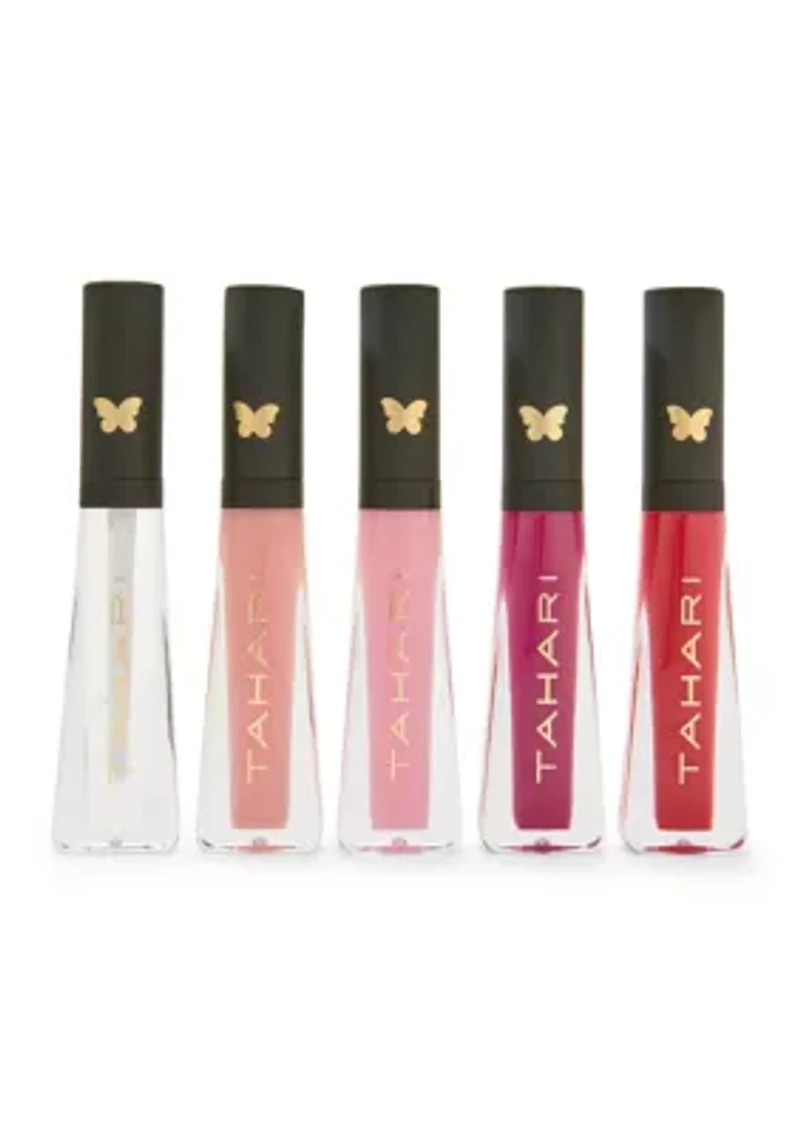 5-Piece Debossed Lip Gloss Set