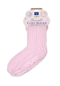 Cozy Pink Dream Silk Socks
