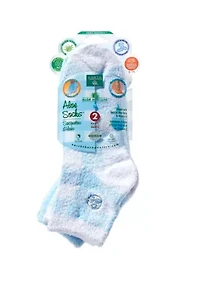 Luxury Aloe Moisture Sock 2 Pack - Blue