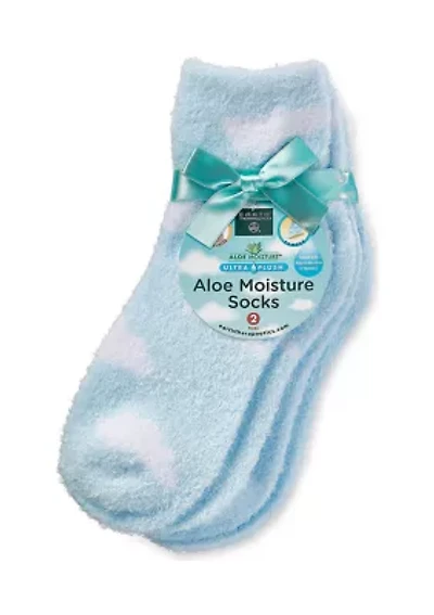 2 Pack Aloe Moisture Socks
