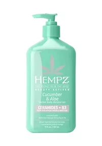 Beauty Actives Cucumber & Aloe Herbal Body Moisturizer with Ceramides + B3