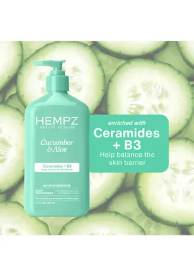 Beauty Actives Cucumber & Aloe Herbal Body Moisturizer with Ceramides + B3