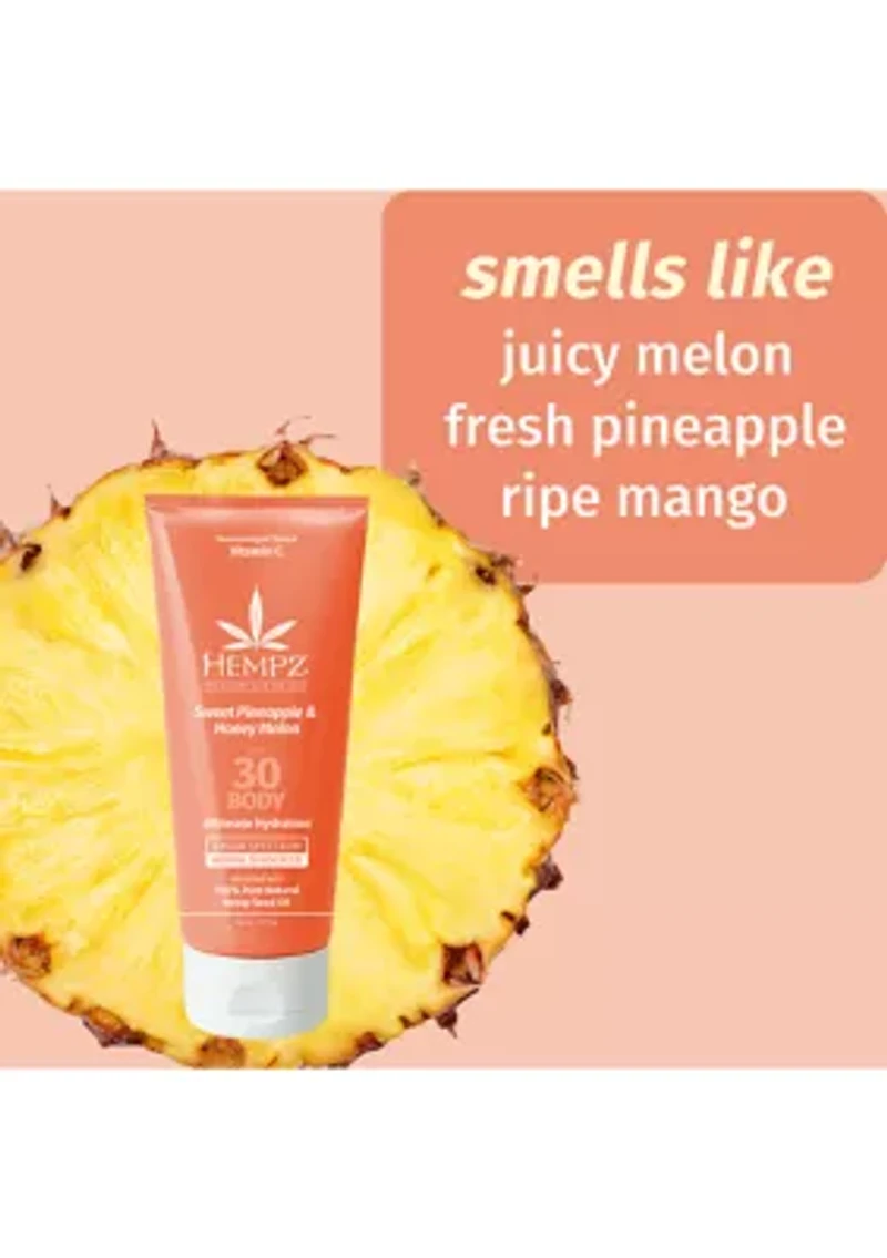 Sweet Pineapple & Honey Melon Herbal Body Sunscreen SPF