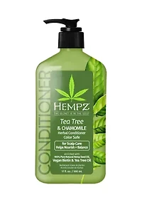 Tea Tree & Chamomile Herbal Conditioner with Vegan Biotin & Tea Tree Oil for Scalp Care