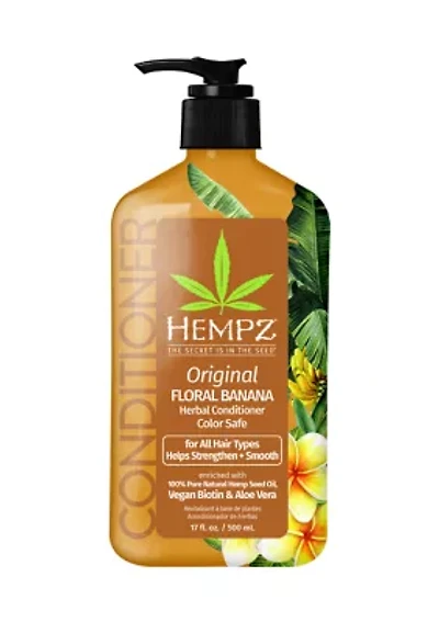 Original Floral Banana Herbal Conditioner with Vegan Biotin & Aloe Vera for All Hair Types