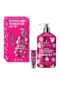 Festive Mint Hydration - Pink Peppermint Meringue Gift Set