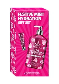 Festive Mint Hydration - Pink Peppermint Meringue Gift Set