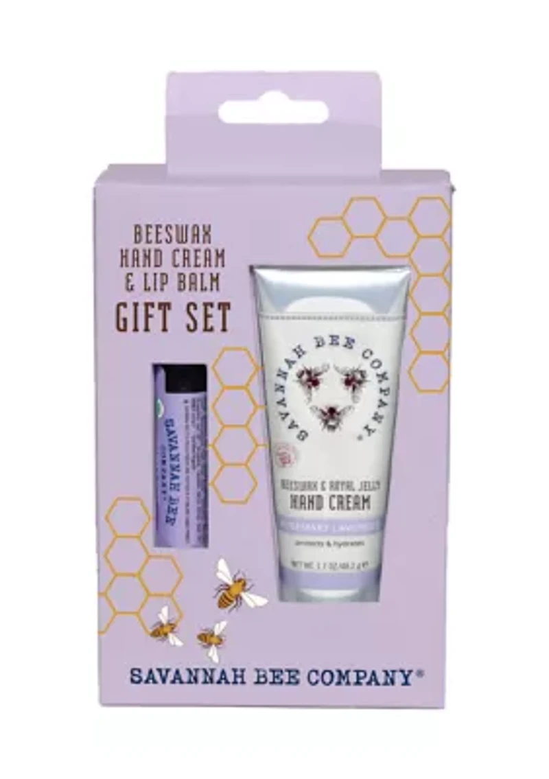 Beeswax Hand Cream & Lipbalm Gift Set - Rosemary Lavender