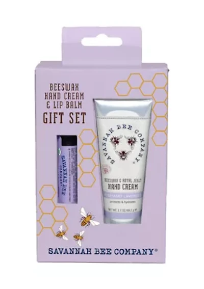 Beeswax Hand Cream & Lipbalm Gift Set - Rosemary Lavender 