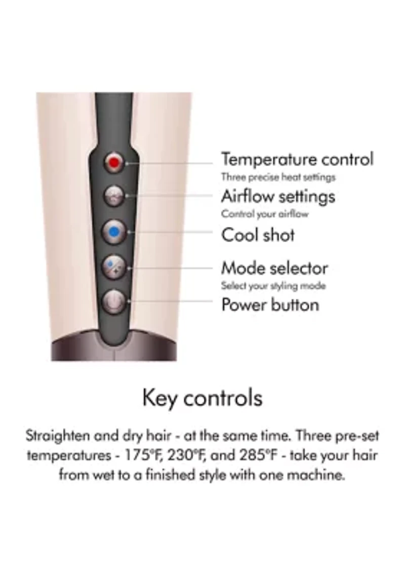 Airstrait™ Straightener Ceramic Pink/Rose Gold - FINAL SALE, NO RETURNS