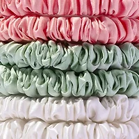 Pure Silk Skinny Scrunchies - 6 Pack