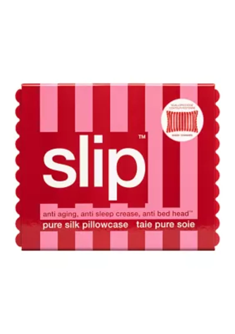Pure Silk Queen Pillowcase with Scalloped Edge