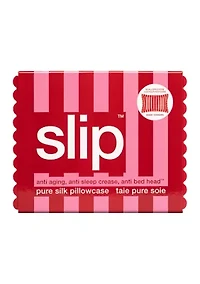 Pure Silk Queen Pillowcase with Scalloped Edge